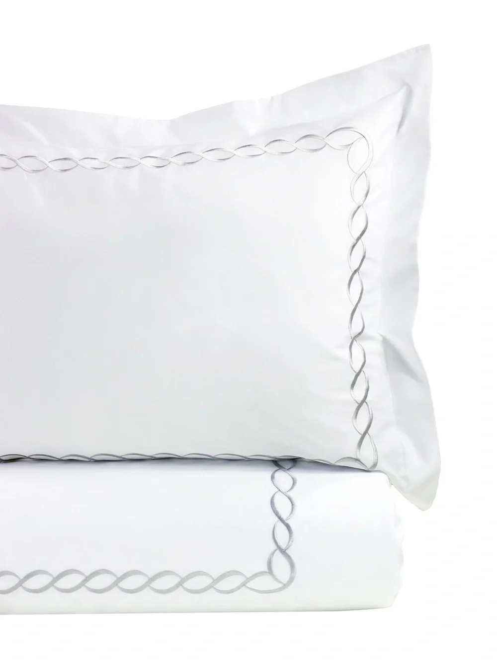 Home Sweet Home Collection 600 Thread Count Cotton Rope Embroidery Duvet Set NWT